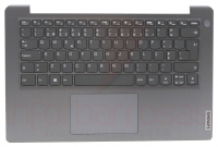 Teclado Lenovo IdeaPad 3-14ALC6 Sem Backlight Sem Finger Print Com Top Cover Artic Grey