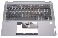 Teclado Lenovo IdeaPad Flex 5 14ABR8 Com Fingerprint  Com Topcover Silver