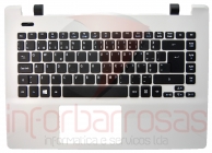 Teclado Acer Aspire E5-411 Com Top Cover BRANCO