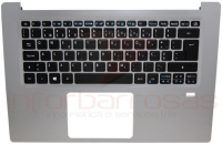 Teclado Acer SF314-52G Com Top Cover SILVER