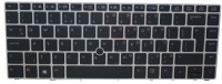 Teclado HP EliteBook Folio 9470m Preto Com Silver Frame C/Point Stick Com Backlight INGLES