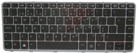 Teclado HP Folio 1040 G1 Preto Com Frame Silver Com Backlight