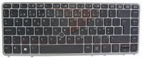 Teclado HP Elitebook 850 G1 850 G2 BackLight Track Point BLACK Com SILVER Frame