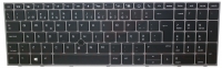 Teclado HP Zbook 15 G5 Preto Com Frame Silver Com Backlight com Trackpoint