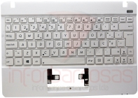 Teclado Asus X102BA com Topcover Branco