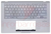Teclado Asus S432FL Silver com BackLight Com Top Cover Silver INGLES