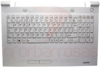 Teclado Toshiba Satellite C55-C-13X Com Topcover Branco