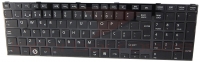 Teclado Toshiba Satellite C850 L850 C855 C870 BLACK Com Frame Black