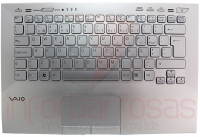 Teclado Sony Vaio VPC-SD VPC-SB Com Top Cover Silver