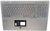 Teclado Sony VPCSE Com Backlight Com Top Cover SILVER