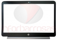 HP 1040 G3 Lcd Bezel Black Com Hinges Cover Silver GRAY