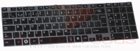 Teclado Toshiba Satellite C850 L850 C855 C870 BLACK Com Silver Frame